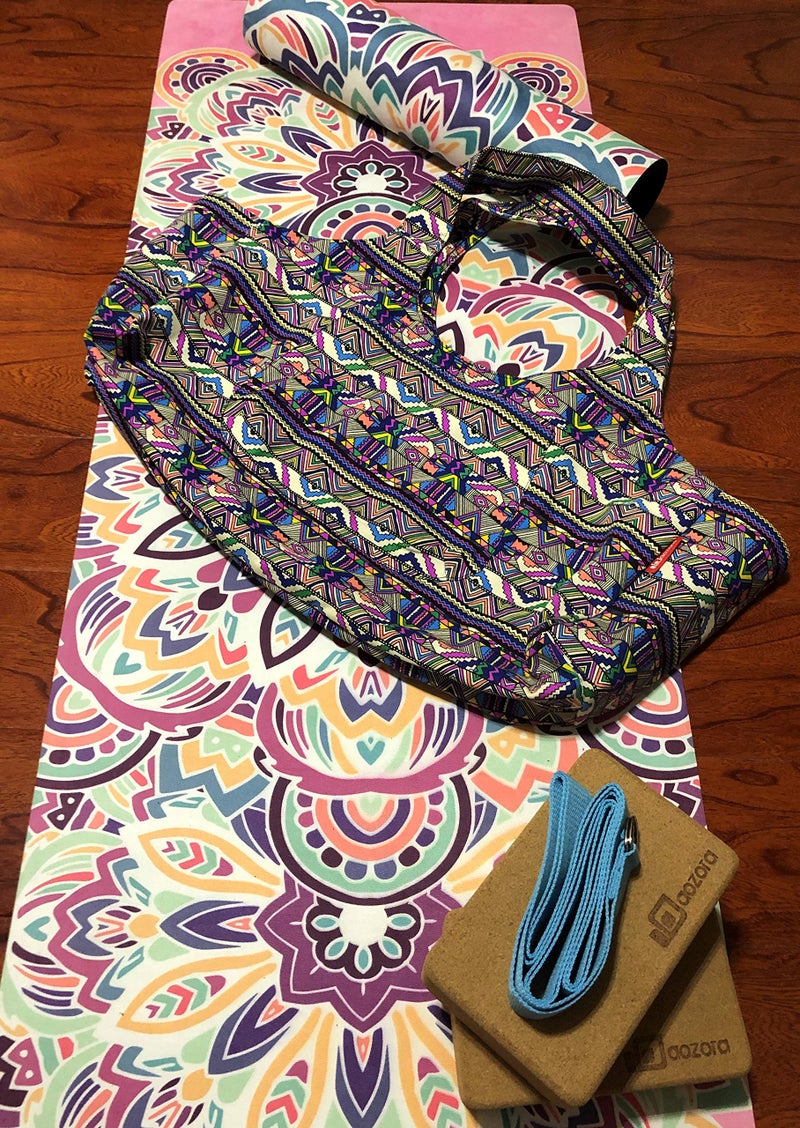 あおぞら(AOZORA) Aozora Yoga Mat Bag Large Yoga Mat Tote Sling Carrier with Pockets Fits Mats with Multi-Functional Storage Pockets Light and Durable (Zuma) - Image 3